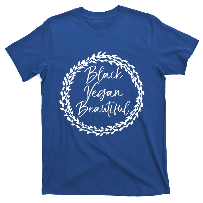 Cute Vegan Gift For Black Floral Black Vegan Beautiful Gift T-Shirt