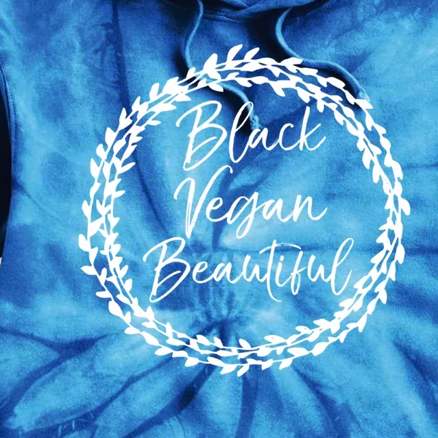 Cute Vegan Gift For Black Floral Black Vegan Beautiful Gift Tie Dye Hoodie