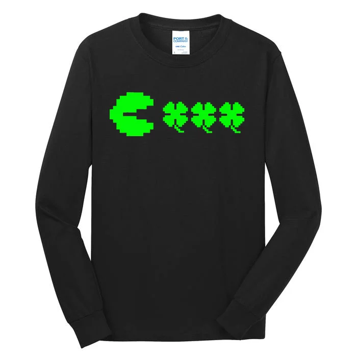 Clover Video Game Controllers St Patricks Day Tall Long Sleeve T-Shirt