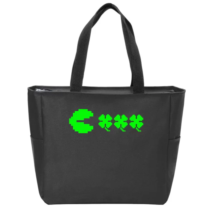 Clover Video Game Controllers St Patricks Day Zip Tote Bag