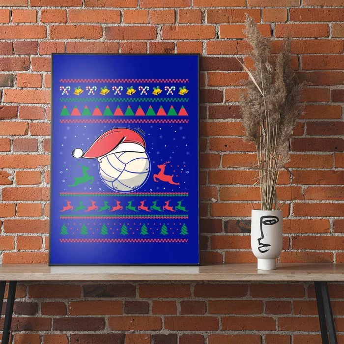 Christmas Volleyball Gift Sport Lover Funny Ugly Christmas Funny Gift Poster