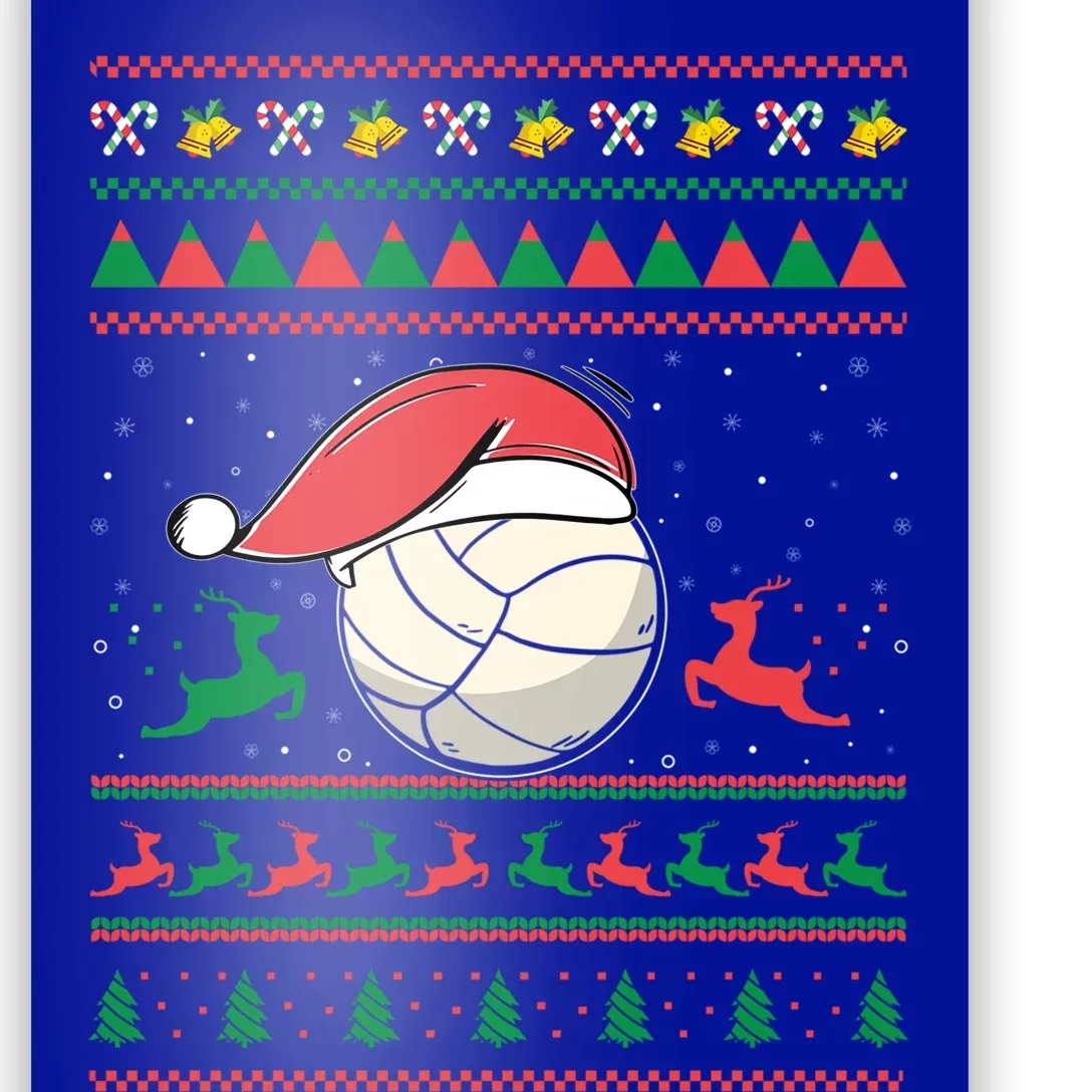 Christmas Volleyball Gift Sport Lover Funny Ugly Christmas Funny Gift Poster