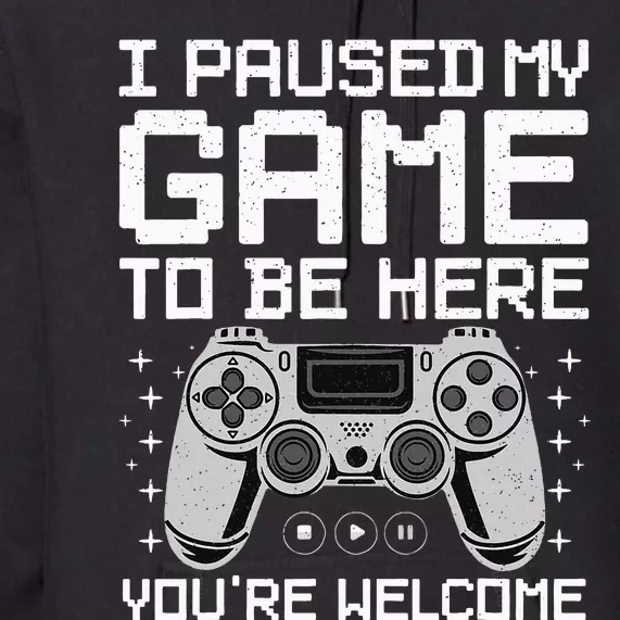 Cool Video Game Art For Video Gamer Premium Hoodie