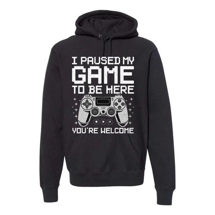 Cool Video Game Art For Video Gamer Premium Hoodie