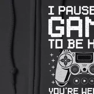 Cool Video Game Art For Video Gamer Full Zip Hoodie