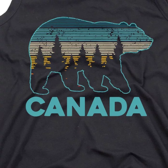 Canada Vintage Grizzly Bear Souvenir Gift Tank Top