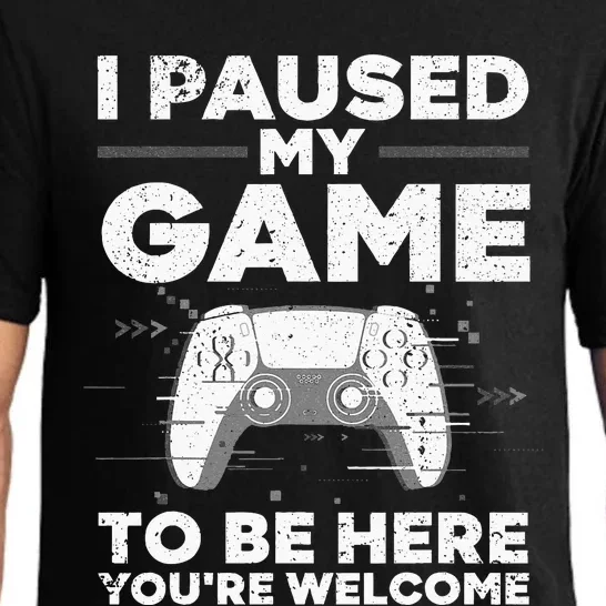 Cool Video Gamer For Men Kids Game Paused Gaming Gamers Pajama Set