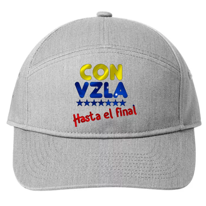 Con Venezuela Hasta El Final 7-Panel Snapback Hat