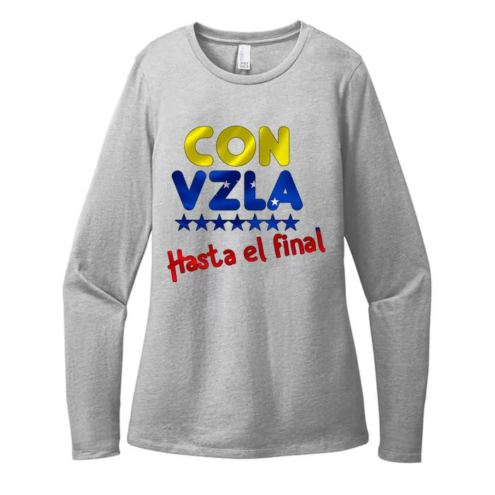 Con Venezuela Hasta El Final Womens CVC Long Sleeve Shirt