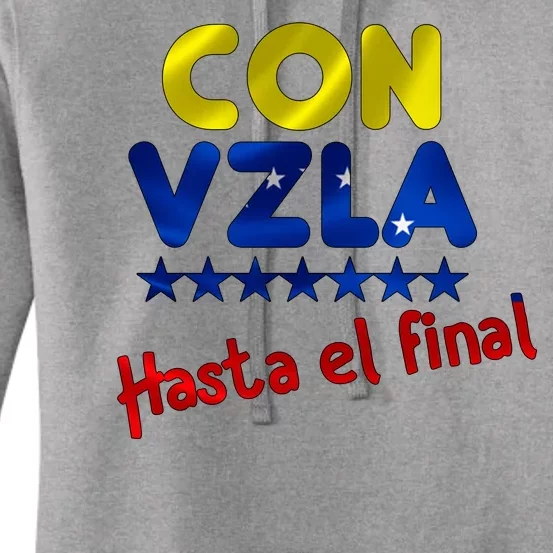 Con Venezuela Hasta El Final Women's Pullover Hoodie