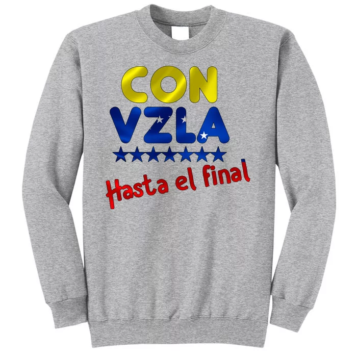 Con Venezuela Hasta El Final Tall Sweatshirt