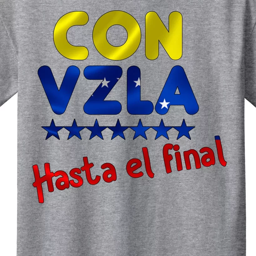 Con Venezuela Hasta El Final Kids T-Shirt