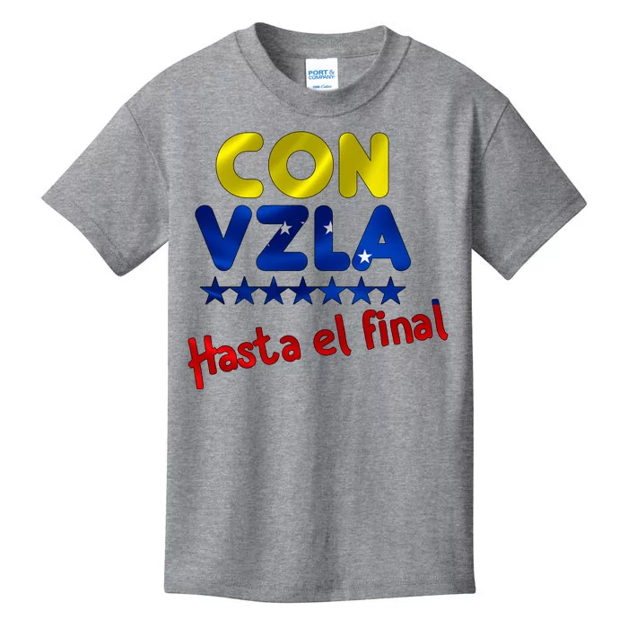 Con Venezuela Hasta El Final Kids T-Shirt