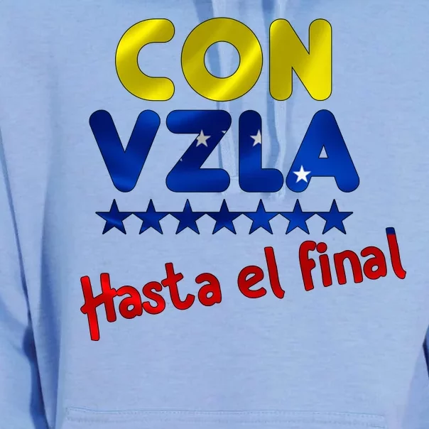 Con Venezuela Hasta El Final Unisex Surf Hoodie