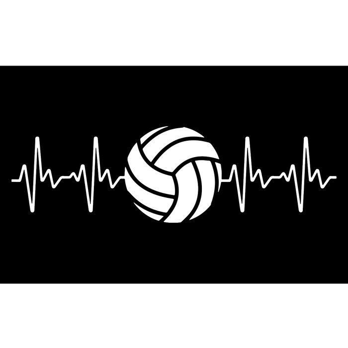 Cool Volleyball Heartbeat Design Volleyball Coach Bumper Sticker