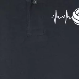 Cool Volleyball Heartbeat Design Volleyball Coach Softstyle Adult Sport Polo