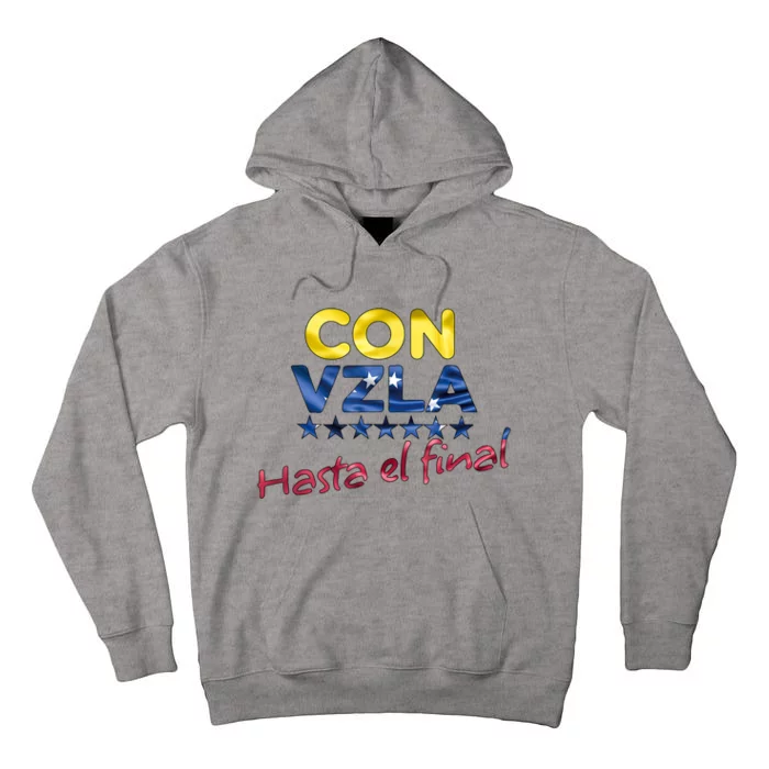 Con Venezuela Hasta El Final Maria Corina Machado Edmundo Tall Hoodie