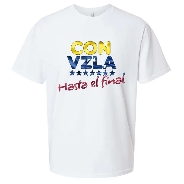 Con Venezuela Hasta El Final Maria Corina Machado Edmundo Sueded Cloud Jersey T-Shirt