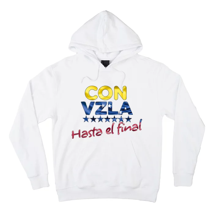 Con Venezuela Hasta El Final Maria Corina Machado Edmundo Hoodie