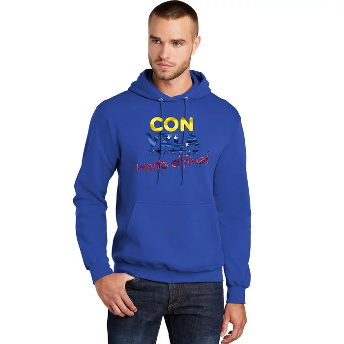 Con Venezuela Hasta El Final Maria Corina Machado Edmundo Tall Hoodie