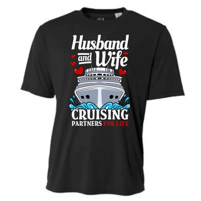 Cruise Vacation Husband Wife Couple Cruising Cooling Performance Crew T-Shirt