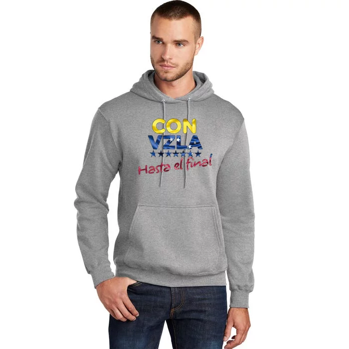 Con Venezuela Hasta El Final Maria Corina Machado Edmundo Tall Hoodie