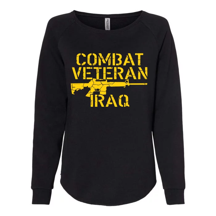 Combat Veteran Iraq For Proud American Vets Womens California Wash Sweatshirt