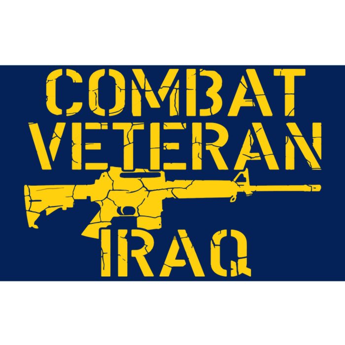 Combat Veteran Iraq For Proud American Vets Bumper Sticker