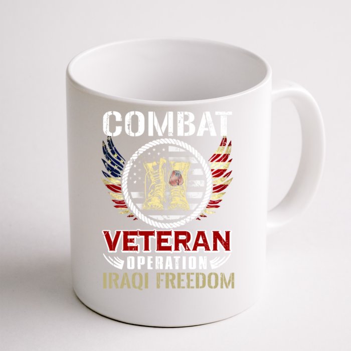 Combat Veteran Iraqi Freedom American Military Gift Front & Back Coffee Mug