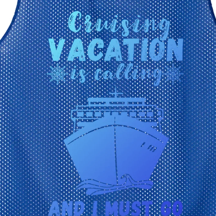 Cruising Vacation Is Calling Cruising Ship Cruise Trip Meaningful Gift Mesh Reversible Basketball Jersey Tank