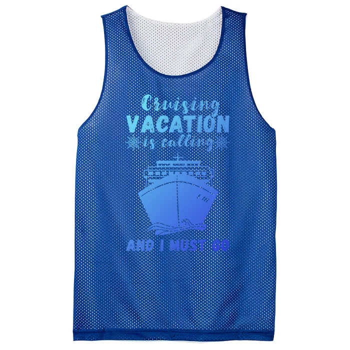 Cruising Vacation Is Calling Cruising Ship Cruise Trip Meaningful Gift Mesh Reversible Basketball Jersey Tank