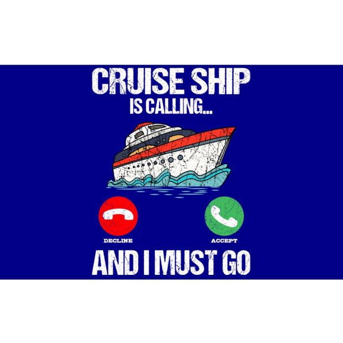 Cruising Vacation Is Calling Tourist Cruise Ship Passenger Gift Bumper Sticker