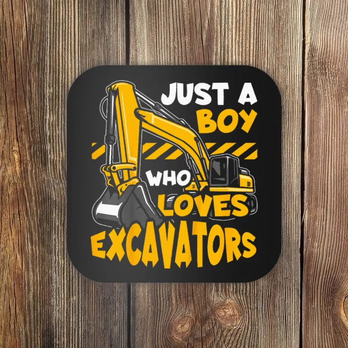 Construction Vehicle Just A Who Loves Excavators Coaster