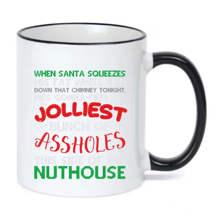 Christmas Vacation Jolliest Bunch Ugly Christmas Xmas Gifts Black Color Changing Mug