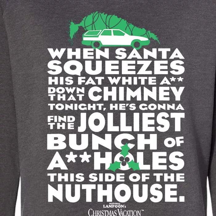 Christmas Vacation Jolliest Bunch Womens California Wash Sweatshirt