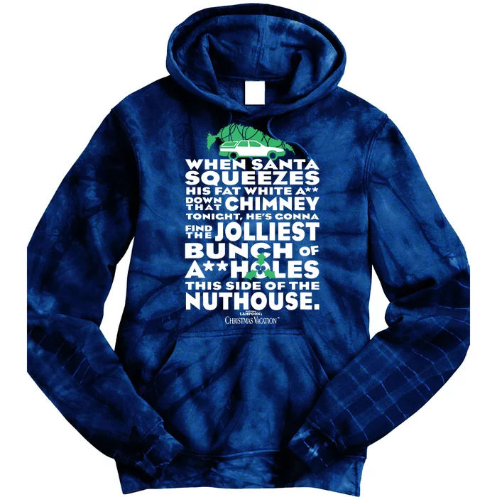 Christmas Vacation Jolliest Bunch Tie Dye Hoodie