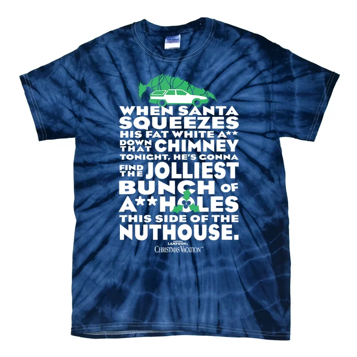 Christmas Vacation Jolliest Bunch Tie-Dye T-Shirt