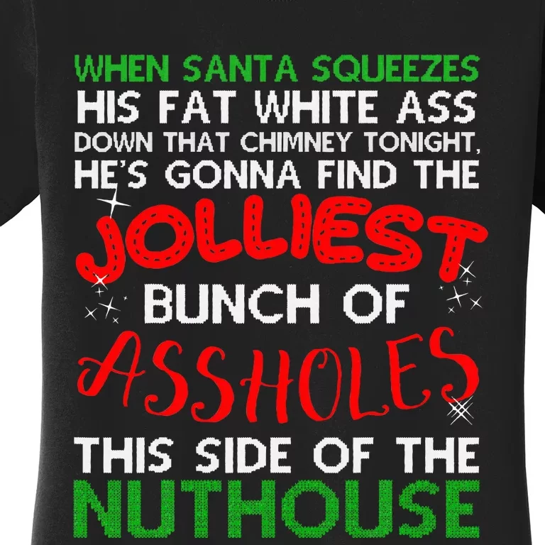 Christmas Vacation Jolliest Bunch Ugly Christmas Xmas Gifts Women's T-Shirt