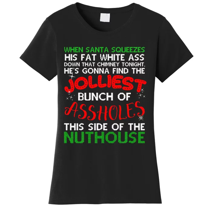 Christmas Vacation Jolliest Bunch Ugly Christmas Xmas Gifts Women's T-Shirt