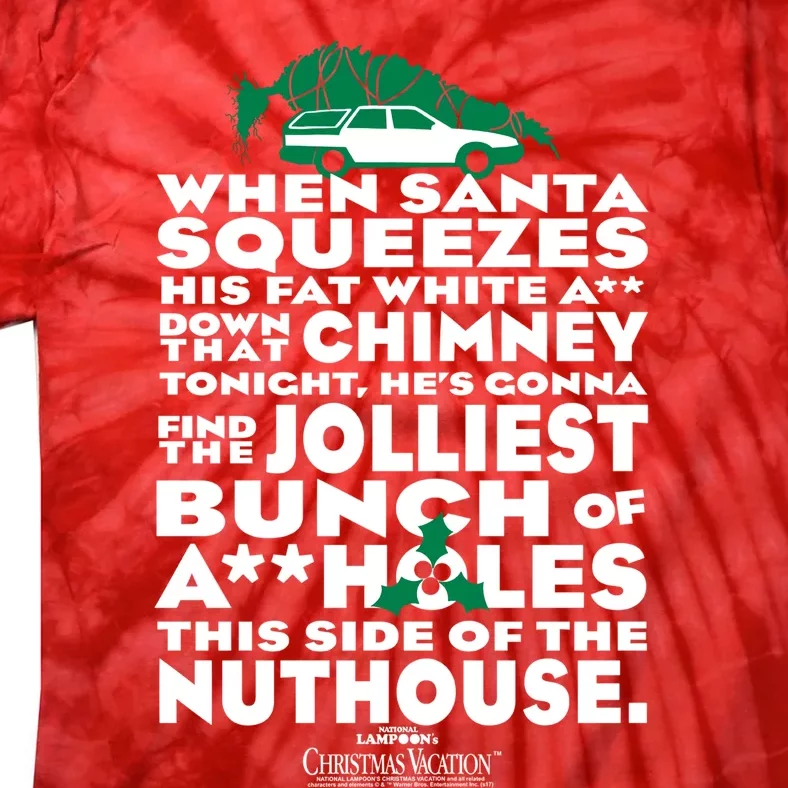 Christmas Vacation Jolliest Bunch Tie-Dye T-Shirt