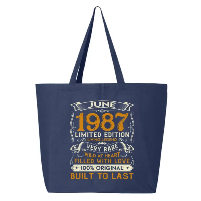 Classic Vintage June 1987 Limited Edition 36th Birthday 25L Jumbo Tote