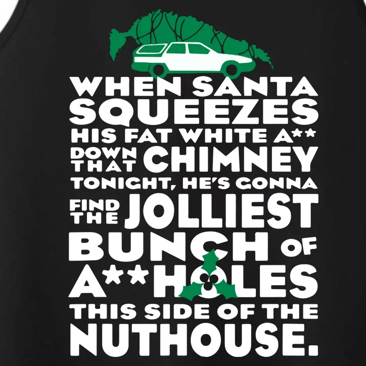 Christmas Vacation Jolliest Bunch Performance Tank