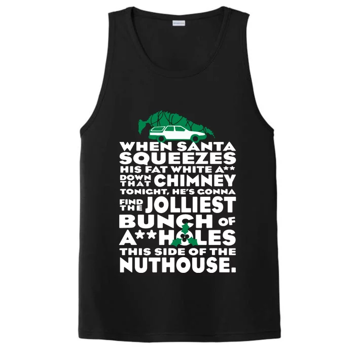 Christmas Vacation Jolliest Bunch Performance Tank