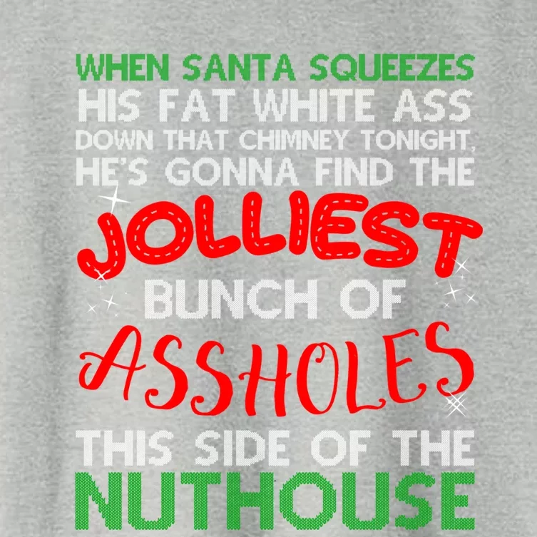 Christmas Vacation Jolliest Bunch Ugly Christmas Xmas Gift Women's Crop Top Tee