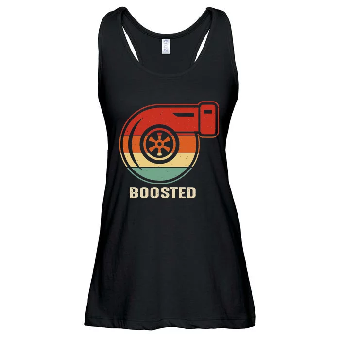 Classic Vintage JDM Turbo Boost Drag Racing Gift Ladies Essential Flowy Tank