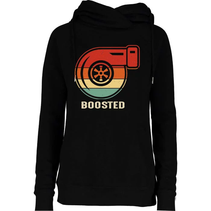 Classic Vintage JDM Turbo Boost Drag Racing Gift Womens Funnel Neck Pullover Hood