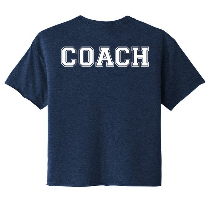 Coach Varsity Lettering Printed On The Back Front & Back Women's Crop Top Tee