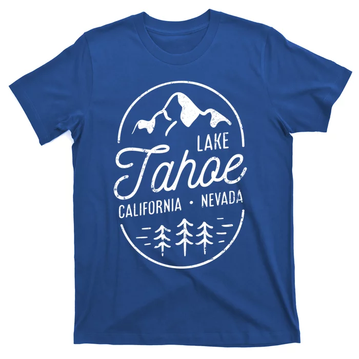 Cool Vintage Lake Tahoe California Nevada Souvenir Gift T-Shirt