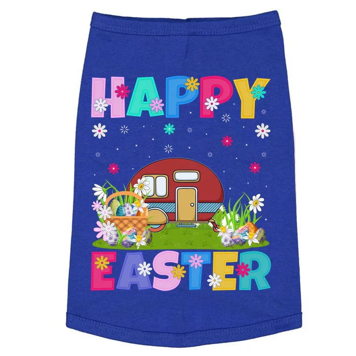 Camper Van Lover Happy Easter Funny Camper Van Easter Sunday Gift Doggie Tank