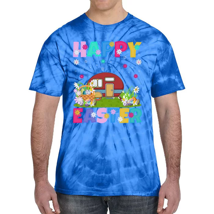 Camper Van Lover Happy Easter Funny Camper Van Easter Sunday Gift Tie-Dye T-Shirt